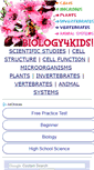 Mobile Screenshot of biology4kids.com